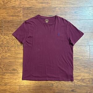 Polo Ralph Lauren Maroon Crewneck T-Shirt Size M